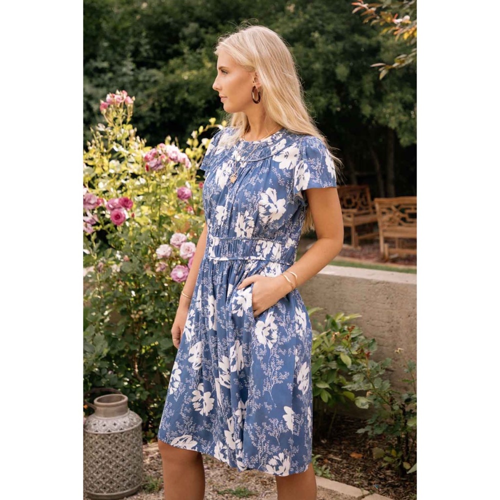 Bohme blue floral dress